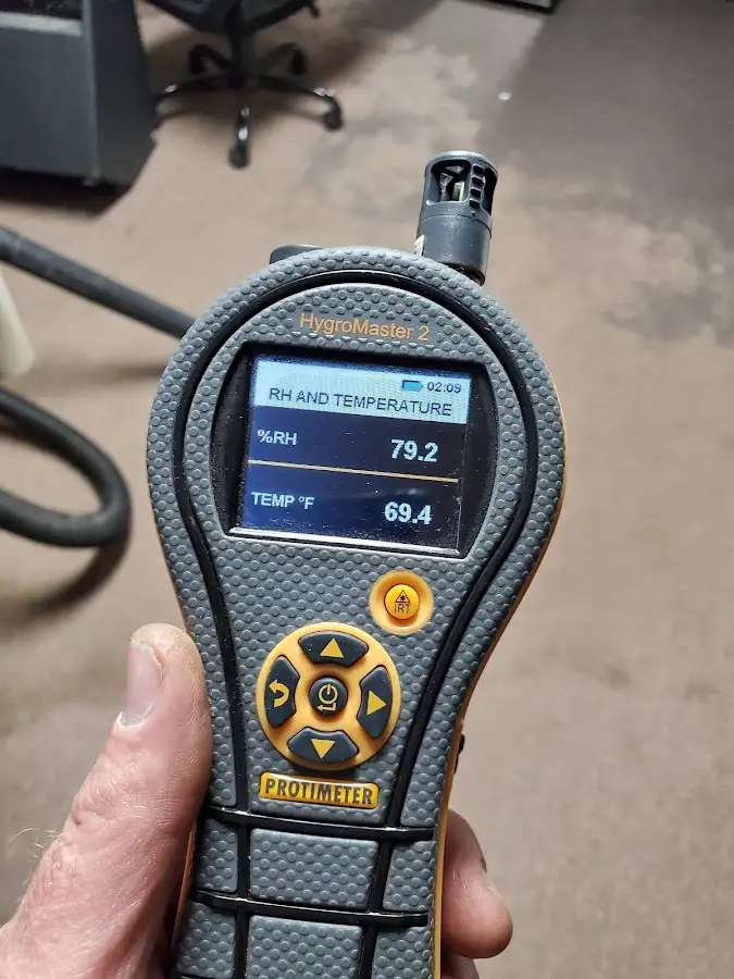 Moisture meter humidity assessment for Fire & Smoke Damage Restoration in Oakland